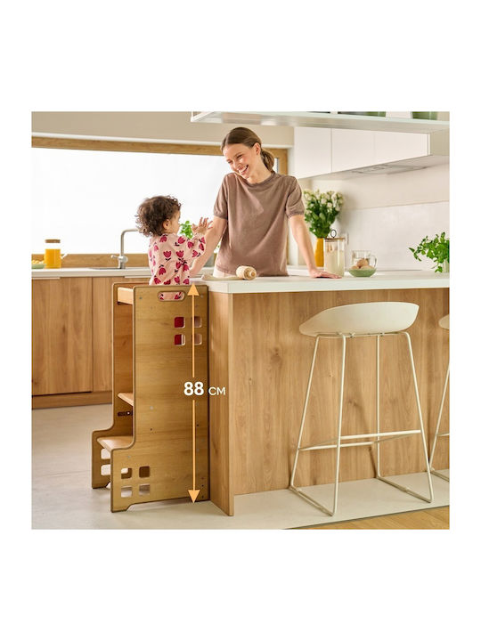 Learning Tower made of Wood White Lionelo