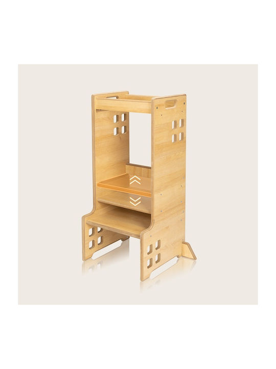 Learning Tower made of Wood White Lionelo