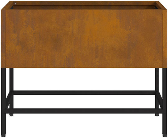 vidaXL Topf Metallisch Distressed Steel 60x26x45cm.