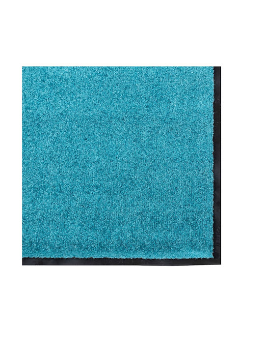 vidaXL Rutschfest Teppich Außenbereich Rechteckig Synthetisch,Polyester/Cotton/Leather Cyan