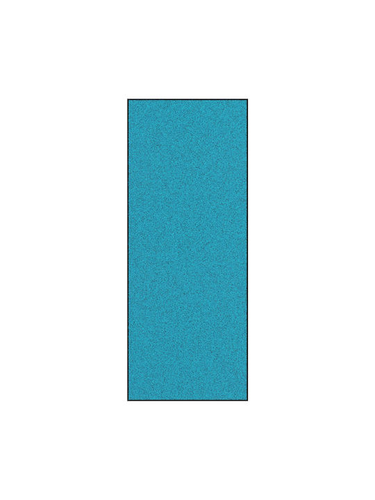 vidaXL Rutschfest Teppich Außenbereich Rechteckig Synthetisch,Polyester/Cotton/Leather Cyan
