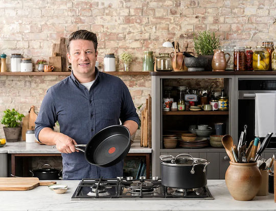Tefal Jamie Oliver Βαθιά Κατσαρόλα από Αλουμίνιο 24cm