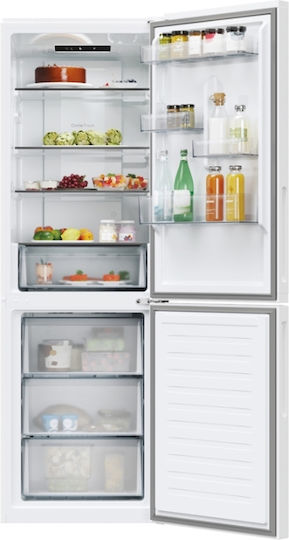 Candy Kühl-Gefrierkombination 355Es Total NoFrost H185xB59.5xT66.7cm. Weiß ECN2CQTEW186