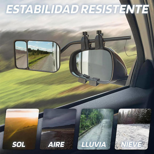 External Auxiliary Mirrors for Caravans 18.4x12.5cm Swiss Drive 2808326 2 Pieces 0032417
