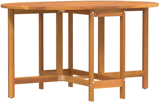 Outdoor Table Made of Acacia Foldable Acacia 110x60x72cm