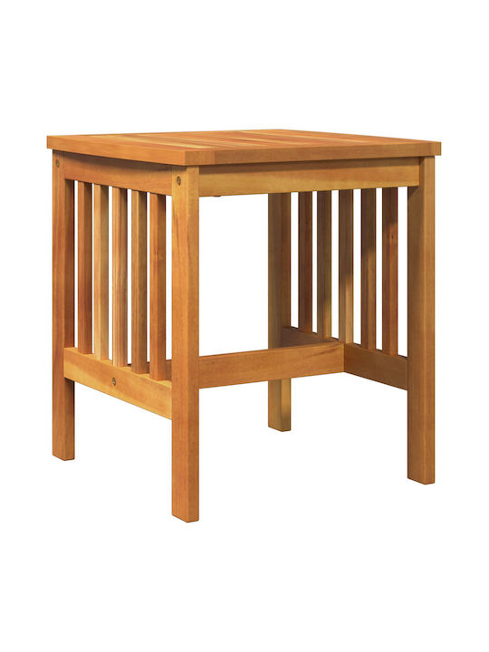 Sitting Room Table for Small Outdoor Spaces Made of Acacia Brown Acacia 45x45x50cm