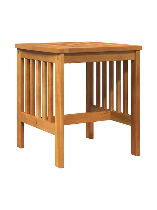Sitting Room Table for Small Outdoor Spaces Made of Acacia Brown Acacia 45x45x50cm