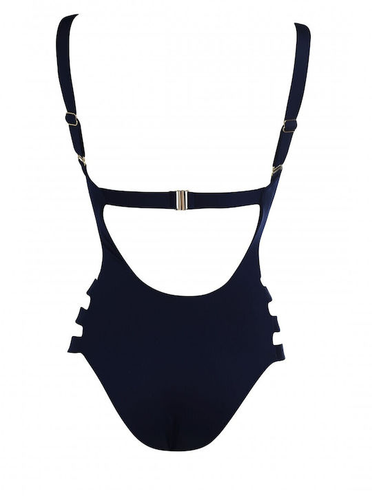 One-Piece Swimsuit with Padding Black