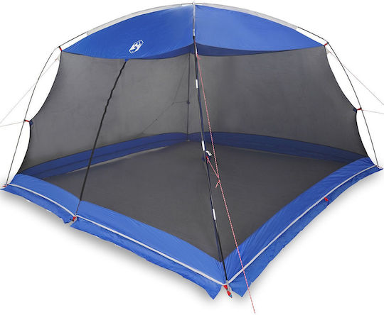 vidaXL Καλοκαιρινή Σκηνή Camping Μπλε για 5 Άτομα 380x380x225εκ.