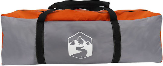 vidaXL Sommer Campingzelt Grau Für 10 Personen 620x322x240cm