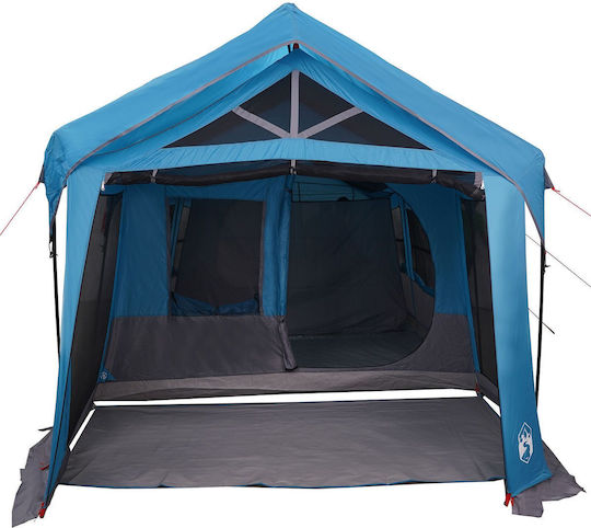 vidaXL Summer Camping Tent Blue For 10 People 620x322x240cm
