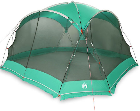 vidaXL Green Camping Tent for 4 People 434x434x230cm