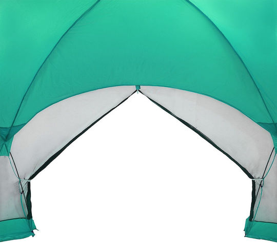 vidaXL Green Camping Tent for 4 People 434x434x230cm