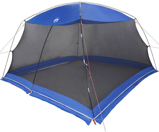 vidaXL Καλοκαιρινή Σκηνή Camping Μπλε για 5 Άτομα 380x380x225εκ.