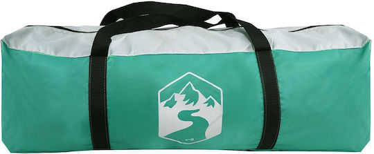 vidaXL Green Camping Tent for 4 People 434x434x230cm