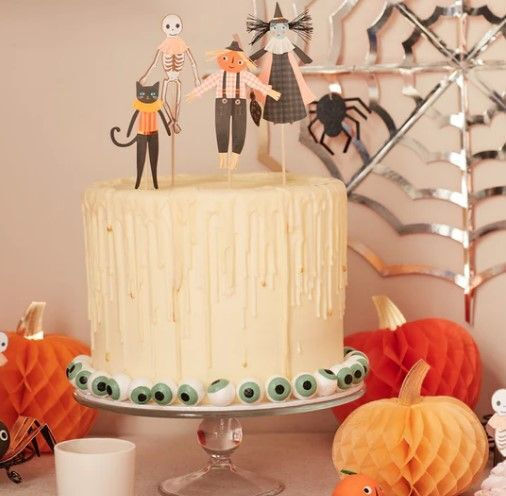 Meri Meri Decorativ Pentru Tort Halloween 4 Bucăți