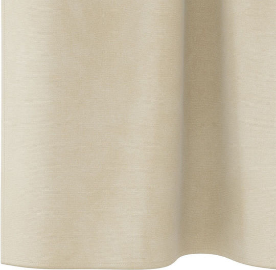 vidaXL Set Curtains with Tab Top Beige 140x225cm
