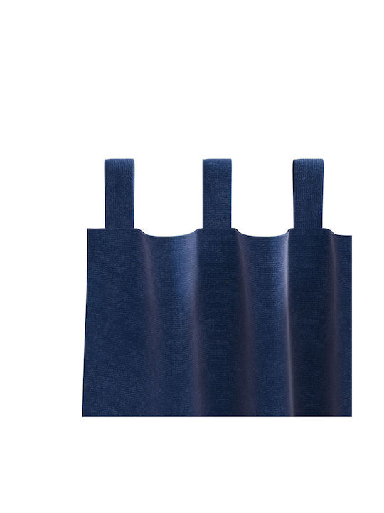 vidaXL Set of Blue Blackout Window Curtains with Pencil Pleat 140x140cm