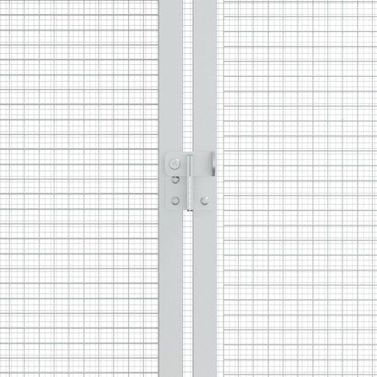 vidaXL Κλουβί Πτηνών 112x227x141εκ. Γκρι