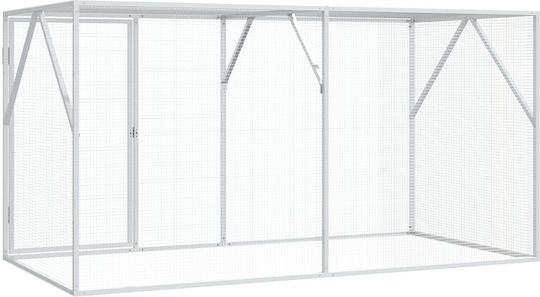 vidaXL Bird Cage 102x208x108cm. Gray