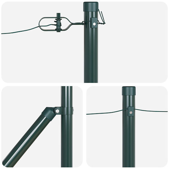 vidaXL Garden Fencing Material 26pcs Green
