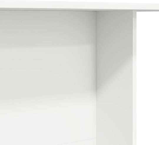 Τραπέζι Τραπεζαρίας Ξύλινο Λευκό 110x60x75εκ.