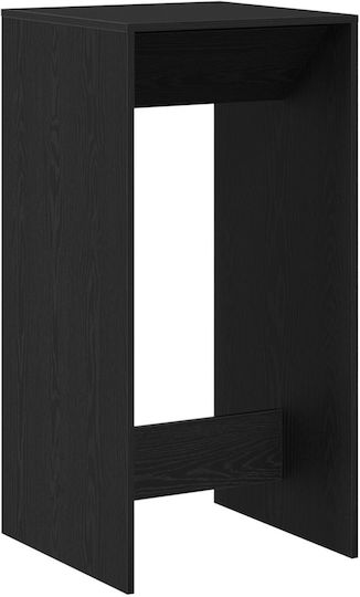 Quadratischer Bar-Tisch Holz Schwarz Eiche 51x50x103,5cm