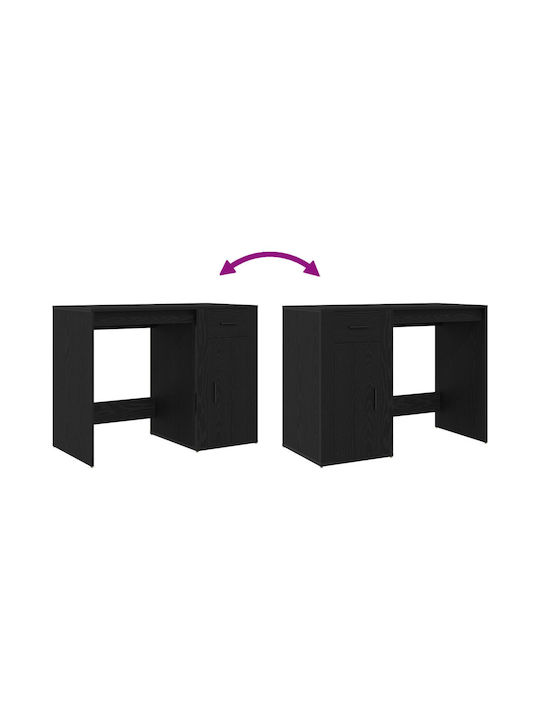 Schreibtisch Holz Black Oak 100x49x75cm