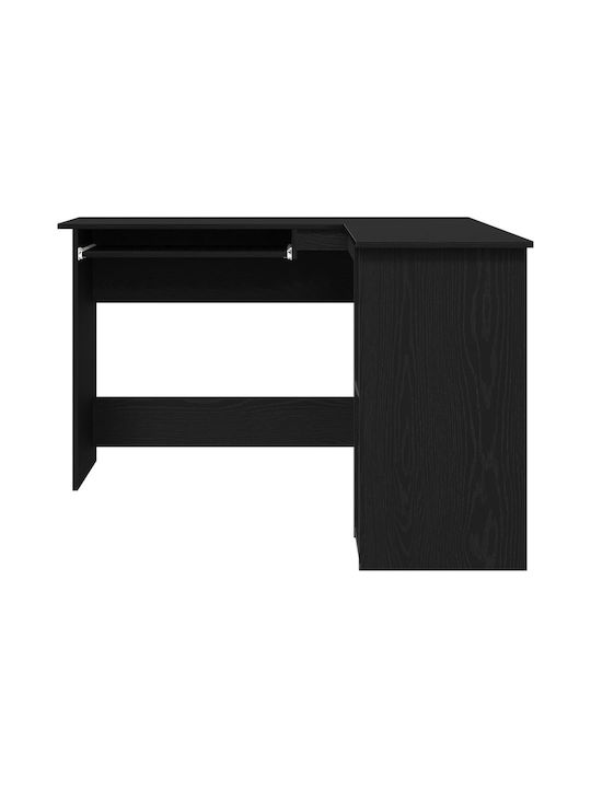 Birou Colțar Din Lemn Negru Stejar 120x140x75cm