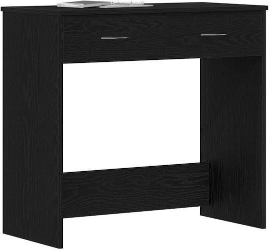 Desk Wooden Black Oak 80x40x75cm