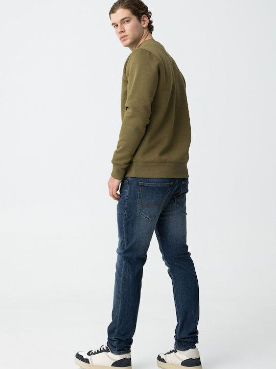 Men's Jeans Pants Elastic with Slim Fit Blue
