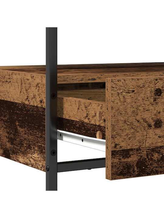 Console Table Wood & Metal Old Wood L75xW40xH75cm