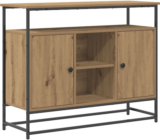 Κονσόλα από Ξύλο & Μέταλλο Artisan Oak Μ100xΠ35xΥ80εκ.