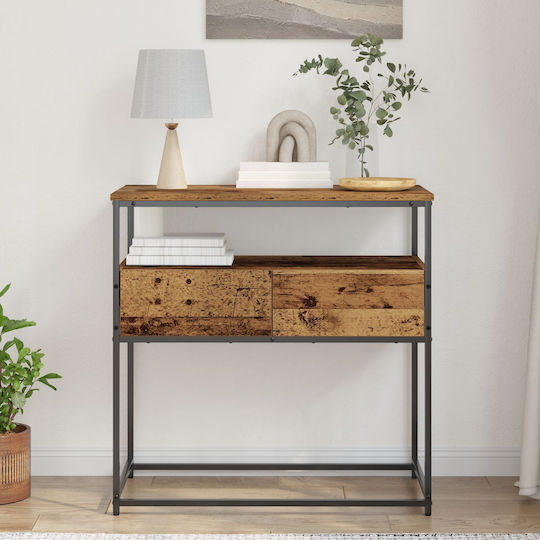 Κονσόλα από Ξύλο & Μέταλλο Παλιό Ξύλο Μ75xΠ40xΥ75εκ.