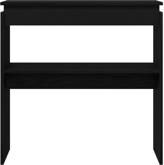 Wooden Console Table Black Oak L80xW30xH80cm