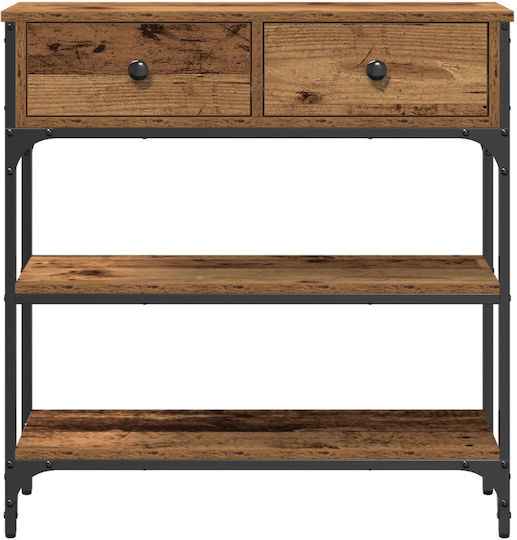 Console Table Wood & Metal L72.5xW25xH75cm