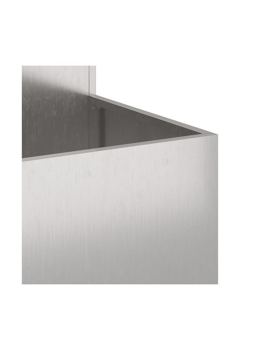 vidaXL Ghiveci Metal 80x80x60cm.