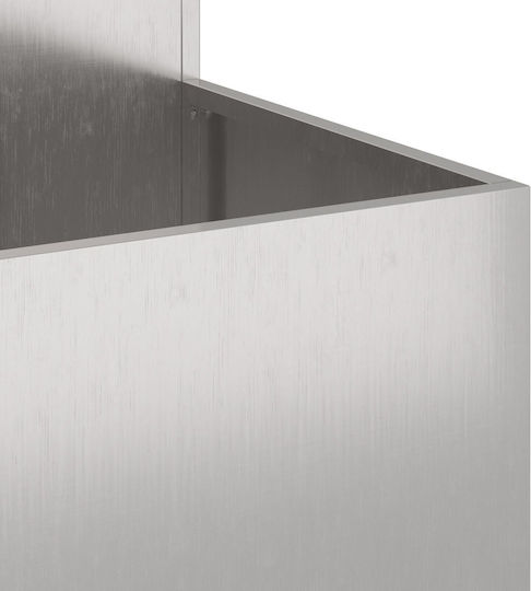 vidaXL Ghiveci Metal 80x80x60cm.
