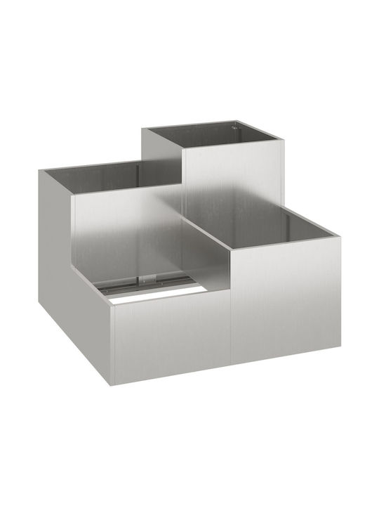 vidaXL Ghiveci Metal 80x80x60cm.