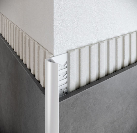 Euroshrink Προφίλ Πλακιδίων Πλαστικό 10mm X 2,55m Σαμπανί