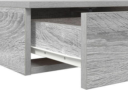 vidaXL Bed Drawer made of Wood Gray 100x36.5x16.5cm