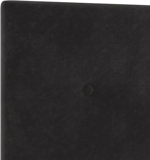 vidaXL Stoff-Kopfstütze für Betten Schwarz Samt 160x88cm