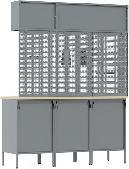 vidaXL Bancă Rezistență 150kg 55x200x150cm 8buc 3321432