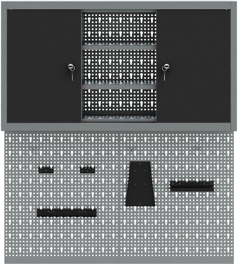 vidaXL Perforierte Wand 3 Stück 3321404