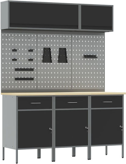 vidaXL Bancă Rezistență 150kg 55x200x150cm 8buc 3321432