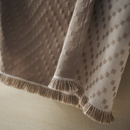 Gofis Home Throw For Four-Seater Sofa Jacquard 180x350cm 401/21 Hemp Beige