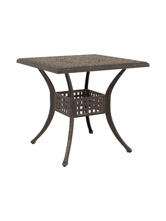 Dining Room Set for Small Outdoor Spaces 3 Pieces Bronze
