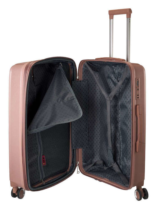 RCM Среден Куфар Rosegold с 4 колела Височина 65см.