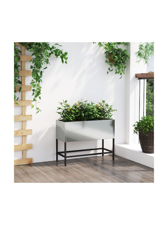 vidaXL Topf Metallisch 60x26x45cm.