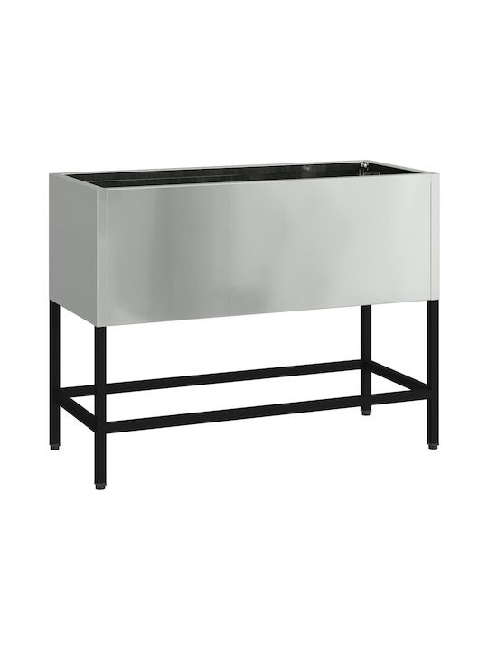vidaXL Topf Metallisch 60x26x45cm.